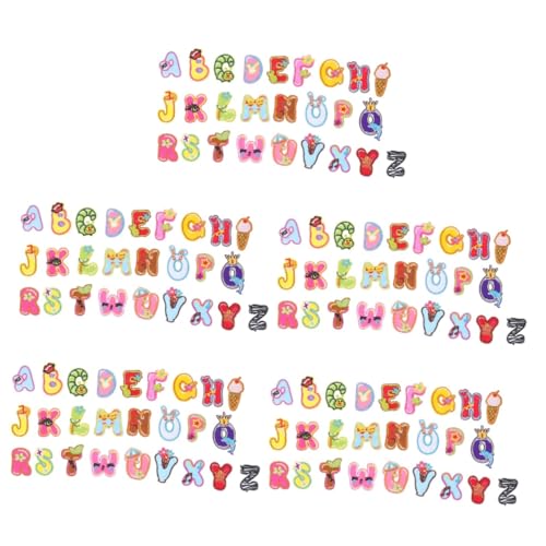 OSALADI 5 Sätze Teiliges Buchstaben Stickern für Kleidung Diy Patches für Bekleidung Taschen Hüte und Mehr zum Aufbügeln und Dekorieren Praktische und Schöne Applikationen von OSALADI