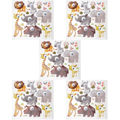 OSALADI 5 Sätze Teiliges Tiermuster Wärmeübertragungsfolie Für Diy T Shirts Kleidung Und Taschen Hochwertige Bügelbilder Für Kreative Projekte Und 3 Stücke * 5 OSALADI 5 Sätze Teiliges Tiermuster Wärmeübertragungsfolie Für Diy T Shirts Kleidung Und Taschen Hochwertige Bügelbilder Für Kreative Projekte Und 3 Stücke * 5 von OSALADI
