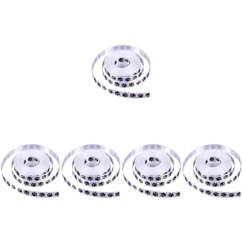 OSALADI 5 Sätze Welpen Füße Band Bänder Mit Hundepfotenabdruck Band Mit Haustiermotiv Bräutigam Körperpflege Geschenkverpackungsbänder Geschenkband Polyester 2 Rollen * 5 OSALADI 5 Sätze Welpen Füße Band Bänder Mit Hundepfotenabdruck Band Mit Haustiermotiv Bräutigam Körperpflege Geschenkverpackungsbänder Geschenkband Polyester 2 Rollen * 5 von OSALADI