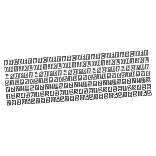 OSALADI 5 Sätze Wiederverwendbare Schablonen PP für Holzmalerei Buchstaben Zahlen Schablonen Teiliges Set für Diy Wandgestaltung und Kreative Bastelprojekte von OSALADI