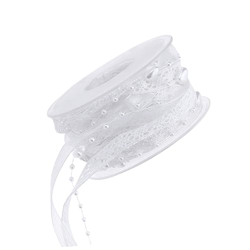 OSALADI 5 Spitzengewebe Band für Blumen Brautduschendekorationen hübsches Band Partydekorationen Hochzeit geschenkband Partydekoration Handwerk Wickelband Weiß OSALADI 5 Spitzengewebe Band für Blumen Brautduschendekorationen hübsches Band Partydekorationen Hochzeit geschenkband Partydekoration Handwerk Wickelband Weiß von OSALADI
