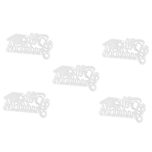 OSALADI 5 Stück Bachelor Hut Messerform Stanzformen Für Karten Wish DIY Mehrzweck Stanzform Scrapbooking Stanzformenherstellung Abschlusshut Stanzform Stanzungen Echo Kohlenstoffstahl von OSALADI