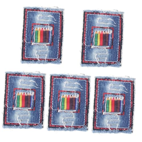 OSALADI 5 Stück Denim Flicken zum Aufnähen Starke Klebkraft für Jeansreparatur Langlebige Denim Patches mit Einzigartigem Design für Kreative Diy Projekte und Schnelle Reparaturen OSALADI 5 Stück Denim Flicken zum Aufnähen Starke Klebkraft für Jeansreparatur Langlebige Denim Patches mit Einzigartigem Design für Kreative Diy Projekte und Schnelle Reparaturen von OSALADI
