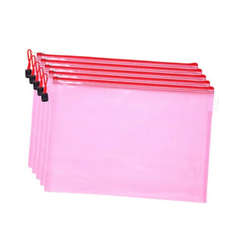 OSALADI 5 Stück Dokumententaschen mit Reißverschluss PVC Wasserfest Farbig Praktische Aufbewahrungstaschen für Büro Schule und Reisen OSALADI 5 Stück Dokumententaschen mit Reißverschluss PVC Wasserfest Farbig Praktische Aufbewahrungstaschen für Büro Schule und Reisen von OSALADI