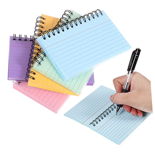 OSALADI 5 Stück Farbige Spiralheft Karten Tragbare Kleine Karteikarten Lern Notizkarten Mit Ring Kleines Notizbuch Im Taschenformat Liniert Für Die Schule Blau Kleine Notizbücher OSALADI 5 Stück Farbige Spiralheft Karten Tragbare Kleine Karteikarten Lern Notizkarten Mit Ring Kleines Notizbuch Im Taschenformat Liniert Für Die Schule Blau Kleine Notizbücher von OSALADI