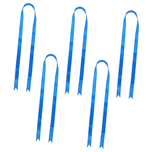 OSALADI 5 Stück Fliegenbänder Zum Verpacken Bänder Zum Basteln Schule Chiffonband Farbiges Satinband Goldenes Band Fröhlich Gekräuseltes Kräuselband Weißes Band Drahtband Party von OSALADI