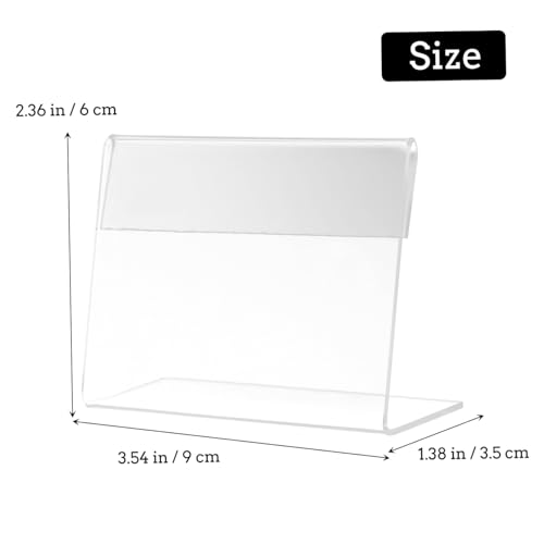 OSALADI 5 Stück Förmige Acryl Preisschildhalter Transparent Stabiler Display Ständer für Etiketten Geeignet für Supermärkte Restaurants Büros und Verkaufsflächen OSALADI 5 Stück Förmige Acryl Preisschildhalter Transparent Stabiler Display Ständer für Etiketten Geeignet für Supermärkte Restaurants Büros und Verkaufsflächen von OSALADI