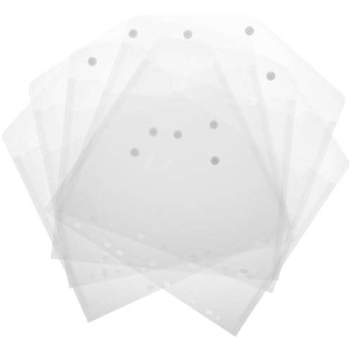 OSALADI 5 Stück Foto Schutzumschläge Wasserdichte Transparente Loseblatt Taschen für Dokumente zur Organisation von Fotos Unterlagen und von OSALADI
