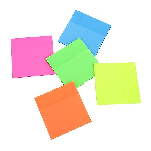 OSALADI 5 Stück Fünffarbige Selbstklebend pro Packung Vielseitige Notizen für Schule und Büro aus Hochwertigem Pet Material Stark Haftend und Praktisch zu Verwenden OSALADI 5 Stück Fünffarbige Selbstklebend pro Packung Vielseitige Notizen für Schule und Büro aus Hochwertigem Pet Material Stark Haftend und Praktisch zu Verwenden von OSALADI