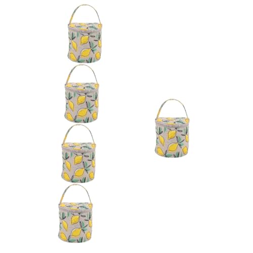 OSALADI 5 Stück Gestrickte Aufbewahrungstasche Stricktasche Nähen Aufbewahrungstasche für Pullovernadeln gehäkelte Tasche gehäkelter Taschenorganisator Aufbewahrungsschrank für Garn Vlies von OSALADI