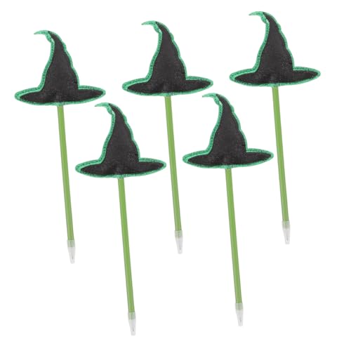 OSALADI 5 Stück Halloween Kugelschreiber mit Hexenhut Niedliche für Leichte Schulstifte als Partygeschenke Kreative Schulbelohnung für Schüler von OSALADI