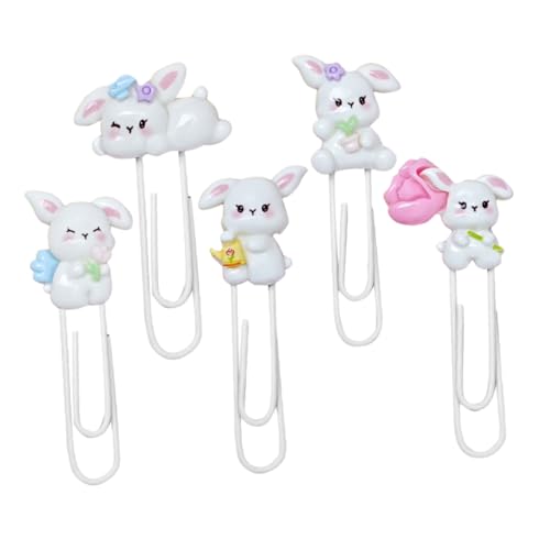 OSALADI 5 Stück Kaninchen-Büroklammer Ostervorräte Osterhasen-Clips -Lesezeichen süße Büroklammern tierische Büroklammern Papierklammer aus Metall Nette Osterdekoration Plastik OSALADI 5 Stück Kaninchen-Büroklammer Ostervorräte Osterhasen-Clips -Lesezeichen süße Büroklammern tierische Büroklammern Papierklammer aus Metall Nette Osterdekoration Plastik von OSALADI