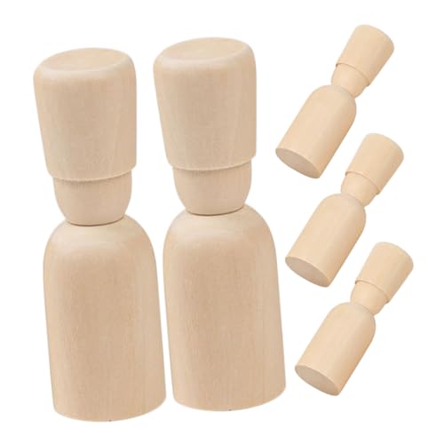 OSALADI 5 Stück Kleine Holzmänner In Baumstammfarbe Holzstifte Holzstiftmenschen Holzfiguren Puppenbausatz Holzstiftpuppen Blankopuppe Dekorative Puppen Holzpuppe DIY OSALADI 5 Stück Kleine Holzmänner In Baumstammfarbe Holzstifte Holzstiftmenschen Holzfiguren Puppenbausatz Holzstiftpuppen Blankopuppe Dekorative Puppen Holzpuppe DIY von OSALADI