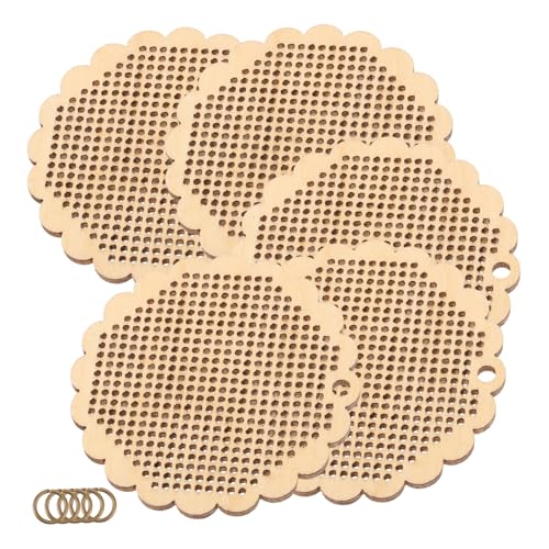 OSALADI 5 Stück Kreuzstich Holzplatten für Diy Projekte Einzigartige Holzverzierungen zum Sticken Langlebig für Anhänger Lesezeichen und Schmuckgestaltung OSALADI 5 Stück Kreuzstich Holzplatten für Diy Projekte Einzigartige Holzverzierungen zum Sticken Langlebig für Anhänger Lesezeichen und Schmuckgestaltung von OSALADI