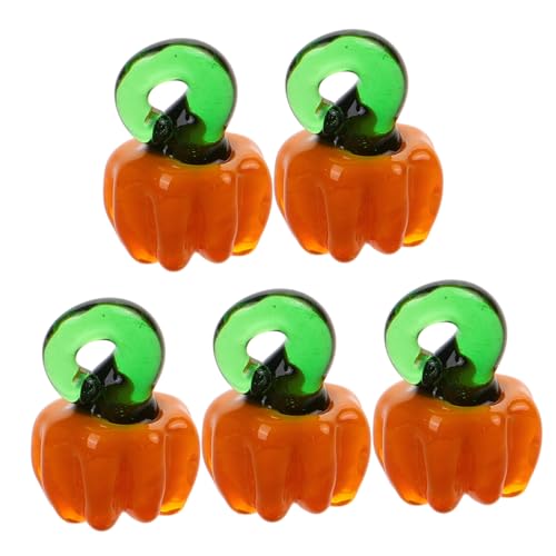 OSALADI 5 Stück Kürbis-Abstandsperlen Kürbisse Mini Formen Kunsthandwerk Ernte Armband, das lose Perlen herstellt dekorative Abstandsperle elegante lose Perlen Glas Orange OSALADI 5 Stück Kürbis-Abstandsperlen Kürbisse Mini Formen Kunsthandwerk Ernte Armband, das lose Perlen herstellt dekorative Abstandsperle elegante lose Perlen Glas Orange von OSALADI