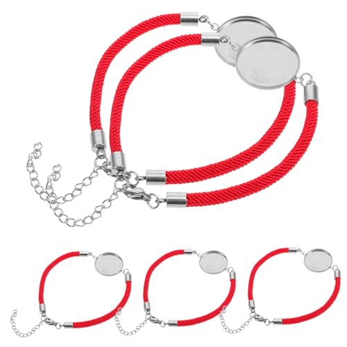 OSALADI 5 Stück Lederseilarmbandzubehör Machen Einstellung Armreifen Schmuck Armband Lünetten Armreif-lünettenrohlinge Handgefertigte Armbandversorgung Lünettenarmbänder Diy Armband P Rot OSALADI 5 Stück Lederseilarmbandzubehör Machen Einstellung Armreifen Schmuck Armband Lünetten Armreif-lünettenrohlinge Handgefertigte Armbandversorgung Lünettenarmbänder Diy Armband P Rot von OSALADI