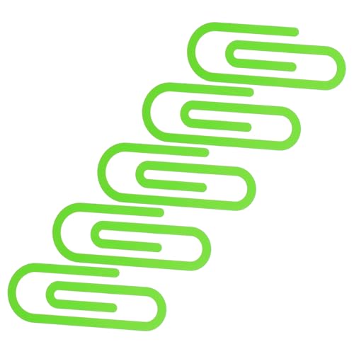 OSALADI 5 Stück Metallkartenclip Büroklammer Standard Klein Schreibtisch Papierklammern Clips Geformt Mini Lesezeichen Klammern Für Papier Bürobedarf Eisen Light Green OSALADI 5 Stück Metallkartenclip Büroklammer Standard Klein Schreibtisch Papierklammern Clips Geformt Mini Lesezeichen Klammern Für Papier Bürobedarf Eisen Light Green von OSALADI