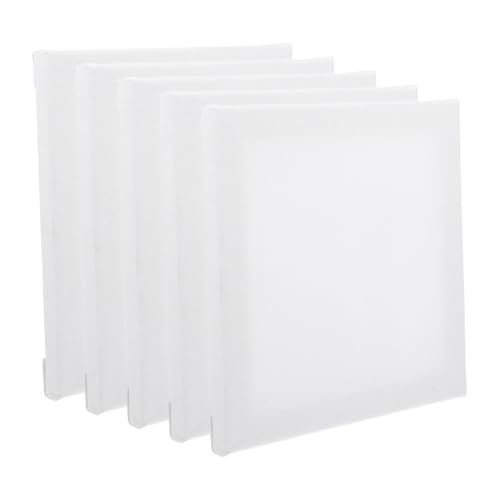 OSALADI 5 Stück Ölgemälderahmen Farbtafel malen leer Leinwandunterlage Bretter Leinwandtafel Zeichenbrett auf Künstler Ölfarbentafel Holz Weiß von OSALADI