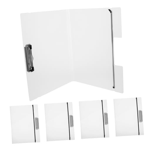OSALADI 5 Stück Ordner Board Information Book Datei Schreibwarenmappen Zwischenablage mit Dokumentenordner Menü Zwischenablage Ordnerclips Produktordnerclip Clipboard Büro-Klemmbrett Weiß OSALADI 5 Stück Ordner Board Information Book Datei Schreibwarenmappen Zwischenablage mit Dokumentenordner Menü Zwischenablage Ordnerclips Produktordnerclip Clipboard Büro-Klemmbrett Weiß von OSALADI