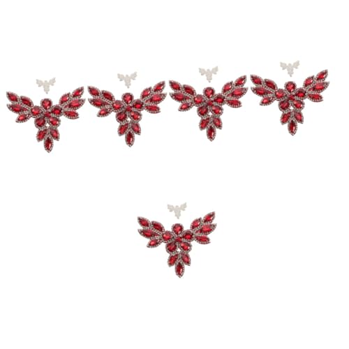 OSALADI 5 Stück Schuhblume aus Strass Applikationen Stoff bestickt Flicken aufnähen Flecken Schuhe dekorativer Patch dekorative Patches Bügelflicken für Kleidung Strasssteine rot OSALADI 5 Stück Schuhblume aus Strass Applikationen Stoff bestickt Flicken aufnähen Flecken Schuhe dekorativer Patch dekorative Patches Bügelflicken für Kleidung Strasssteine rot von OSALADI