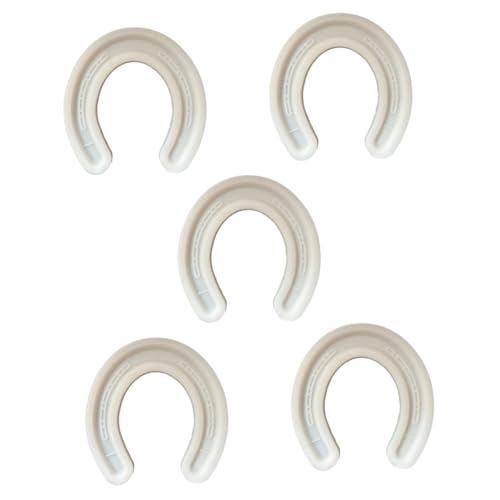 OSALADI 5 Stück Silikonform Bad Herstellung Kerzenform Selber Gießen Hufeisenförmige Kerzenform Hufeisenförmige Formen Kerzenformen Duftkerzenform in Hufeisenform Diy Formen Weiß Kieselgel von OSALADI