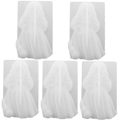 OSALADI 5 Stück Silikonform für Kerzenherstellung DIY Gießform im Prinzessinnen Design Einfache Anwendung für Bastelprojekte Langlebiges Material für Duftkerzen OSALADI 5 Stück Silikonform für Kerzenherstellung DIY Gießform im Prinzessinnen Design Einfache Anwendung für Bastelprojekte Langlebiges Material für Duftkerzen von OSALADI