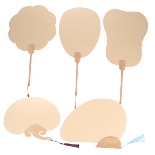 OSALADI 5 Stück Teiliges Chinesische Runde Fächer Blanko DIY Handfächer aus Robustem Kunstdruckpapier zum Bemalen und Basteln für Künstler Langlebig und Kreativ Gestaltbar OSALADI 5 Stück Teiliges Chinesische Runde Fächer Blanko DIY Handfächer aus Robustem Kunstdruckpapier zum Bemalen und Basteln für Künstler Langlebig und Kreativ Gestaltbar von OSALADI