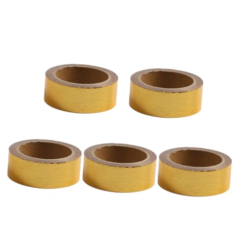 OSALADI 5 Stück Teiliges Dekorative Klebebänder Glänzende Masking Tapes für Scrapbooking Planer und Bastelprojekte für Heim und Bürobedarf OSALADI 5 Stück Teiliges Dekorative Klebebänder Glänzende Masking Tapes für Scrapbooking Planer und Bastelprojekte für Heim und Bürobedarf von OSALADI