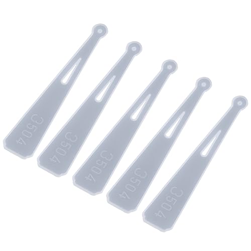 OSALADI 5 Stück Teiliges Diy Epoxidharz Silikon Lesezeichen Form Blanko Lesezeichen Gießform für Kreative Bastelprojekte Langlebig und Einfach zu Entformen für Personalisierte Anhänger und OSALADI 5 Stück Teiliges Diy Epoxidharz Silikon Lesezeichen Form Blanko Lesezeichen Gießform für Kreative Bastelprojekte Langlebig und Einfach zu Entformen für Personalisierte Anhänger und von OSALADI