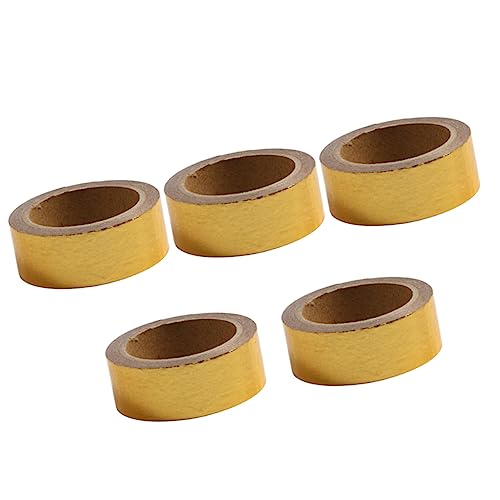 OSALADI 5 Stück Teiliges Goldene Dekorative Washi Tapes Selbstklebendes Masking Tape für Scrapbooking Kalender und Diy Projekte Hochwertige Design Klebebänder für Kreative Bastelarbeiten OSALADI 5 Stück Teiliges Goldene Dekorative Washi Tapes Selbstklebendes Masking Tape für Scrapbooking Kalender und Diy Projekte Hochwertige Design Klebebänder für Kreative Bastelarbeiten von OSALADI