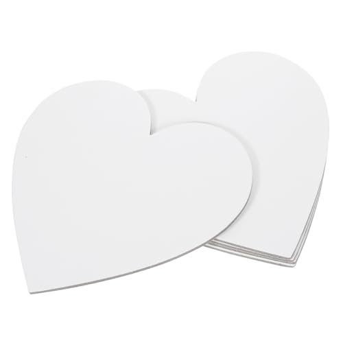 OSALADI 5 Stück Teiliges Herzform Baumwoll malpanel Dicke Zeichenbretter für Künstler DIY Zeichenblock für Öl Acryl Temperafarben Stabile Leinwand für Schüler und Hobbyisten von OSALADI