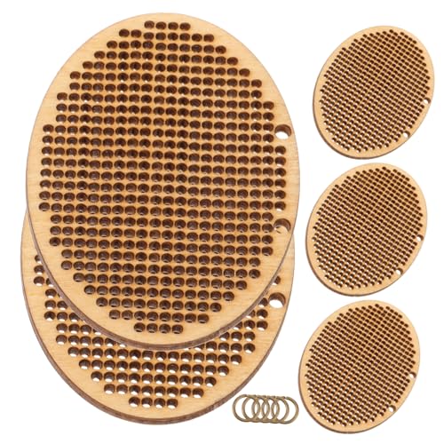 OSALADI 5 Stück Teiliges Kreuzstich Holzanhänger für Diy Projekte Doppeltlochige Holzchips zur Verschönerung von Outfits für Kreative Gestaltungen und Persönliche OSALADI 5 Stück Teiliges Kreuzstich Holzanhänger für Diy Projekte Doppeltlochige Holzchips zur Verschönerung von Outfits für Kreative Gestaltungen und Persönliche von OSALADI