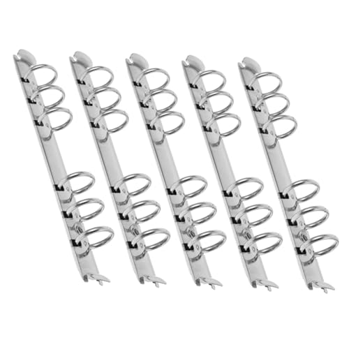 OSALADI 5 Stück Teiliges Ringbuch mechanismus aus Edelstahl Loseblatt binder Ersatz Stabiler Metall ordnerclip für Notizbuch Planer Büro Schule Organizer OSALADI 5 Stück Teiliges Ringbuch mechanismus aus Edelstahl Loseblatt binder Ersatz Stabiler Metall ordnerclip für Notizbuch Planer Büro Schule Organizer von OSALADI