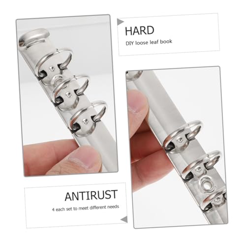 OSALADI 5 Stück Teiliges Ringbuch mechanismus aus hochwertigem Metall Hoher Härte Ersatz für Lose Leicht und Tragbar für DIY Notizbuch und Planer mit Bindung OSALADI 5 Stück Teiliges Ringbuch mechanismus aus hochwertigem Metall Hoher Härte Ersatz für Lose Leicht und Tragbar für DIY Notizbuch und Planer mit Bindung von OSALADI