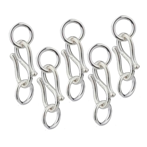 OSALADI 5 Stück Teiliges S Haken Verschlüsse aus Silber für Halsketten und Armbänder Langlebige Schmuckverbinder für DIY Schmuckherstellung Glänzende Verbindungselemente für OSALADI 5 Stück Teiliges S Haken Verschlüsse aus Silber für Halsketten und Armbänder Langlebige Schmuckverbinder für DIY Schmuckherstellung Glänzende Verbindungselemente für von OSALADI