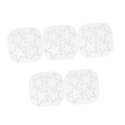 OSALADI 5 Stück Teiliges Silikon Formen Sternförmig für Schmuckherstellung Flexible Wiederverwendbare Resin Gießformen für Ohrringe Anhänger DIY Professionelle Stern Muster für Kreative OSALADI 5 Stück Teiliges Silikon Formen Sternförmig für Schmuckherstellung Flexible Wiederverwendbare Resin Gießformen für Ohrringe Anhänger DIY Professionelle Stern Muster für Kreative von OSALADI