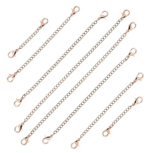 OSALADI 5 Stück Teiliges Verlängerungskette mit Karabiner für Schmuckherstellung Roségold Robuste Kettenverlängerungen für und Armbänder von OSALADI