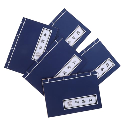 OSALADI 5 Stück Teiliges Vintage Kraftpapier-notizbuch Chinesischer Stil Traditionell Gebunden Leeres Blatt Kung-fu Thema Vielseitig für Schule Memo Journal Büro und Cosplay OSALADI 5 Stück Teiliges Vintage Kraftpapier-notizbuch Chinesischer Stil Traditionell Gebunden Leeres Blatt Kung-fu Thema Vielseitig für Schule Memo Journal Büro und Cosplay von OSALADI
