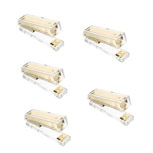 OSALADI 5 Stück Transparenter Heftgerät aus Acryl Kompakter Büro Tacker für Bürobedarf Ergonomisch für Einfache Heften von Dokumenten und Dekoratives Schreibtischaccessoire OSALADI 5 Stück Transparenter Heftgerät aus Acryl Kompakter Büro Tacker für Bürobedarf Ergonomisch für Einfache Heften von Dokumenten und Dekoratives Schreibtischaccessoire von OSALADI