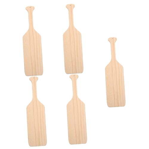 OSALADI 5 Stück Unfertiges Holzpaddel zum Basteln Diy Handbemaltes Holzpaddel für Kreative Heimdekoration Beidseitig Bemalbar für Persönliche Gestaltung und Familienprojekte von OSALADI