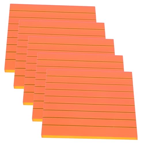 OSALADI 5 Stück Zeilennotenpapier selbstklebend klebrig täglich farbig Party Aufkleber kompakte Memo-Sticker Notenvorrat Multifunktions-Memo-Sticker das Haustier Orange OSALADI 5 Stück Zeilennotenpapier selbstklebend klebrig täglich farbig Party Aufkleber kompakte Memo-Sticker Notenvorrat Multifunktions-Memo-Sticker das Haustier Orange von OSALADI