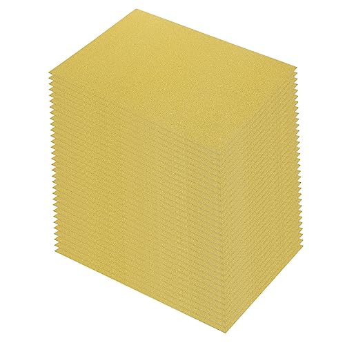 OSALADI 50 Blatt Diy Bastelpapiere Goldene Glitzerkarten für Origami Scrapbooking und Partydekoration Doppelseitiges Design Fördert die Kreativität von Kindern OSALADI 50 Blatt Diy Bastelpapiere Goldene Glitzerkarten für Origami Scrapbooking und Partydekoration Doppelseitiges Design Fördert die Kreativität von Kindern von OSALADI