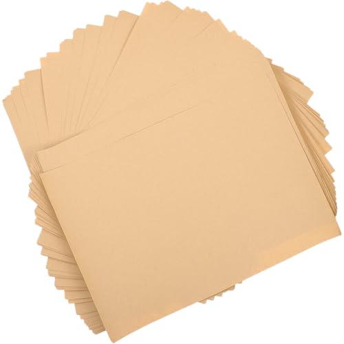 OSALADI 50 Blatt Kraftpapier für Zeichnungen Bastelarbeiten und Kunstprojekte Geeignet für Anfänger und Kreative Anwendungen von OSALADI