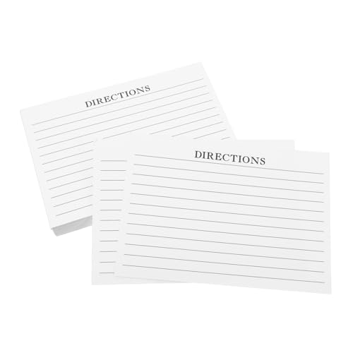 OSALADI 50 Blatt Rezeptkarten Doppelseitig Blanko für Brautpartys und Hochzeiten Praktische Notizkarten für Kreative Rezeptideen Langlebig und Vielseitig für Täglichen Gebrauch und von OSALADI