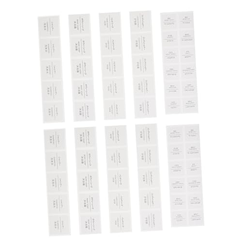 OSALADI 50 Blatt Wasserdichte Selbstklebende Etiketten Aufkleber für Kosmetik Shampoo flaschen Kleine Klassifizierungsaufkleber Vielseitig Beschriftbar Praktisch für Bad und Reise OSALADI 50 Blatt Wasserdichte Selbstklebende Etiketten Aufkleber für Kosmetik Shampoo flaschen Kleine Klassifizierungsaufkleber Vielseitig Beschriftbar Praktisch für Bad und Reise von OSALADI