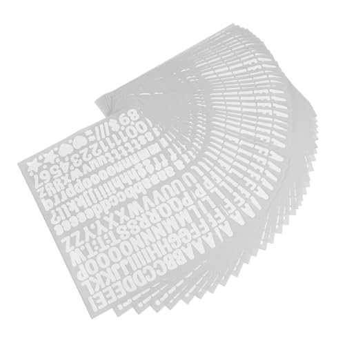OSALADI 50 Blatt Wortaufkleber Klebebuchstaben Für Stoff Aufkleber Auf Kleidung Zum Aufdrücken Von Buchstaben Für Stoff Zum Aufkleben Auf Flicken Für Zum Abziehen Und Aufkleben von OSALADI