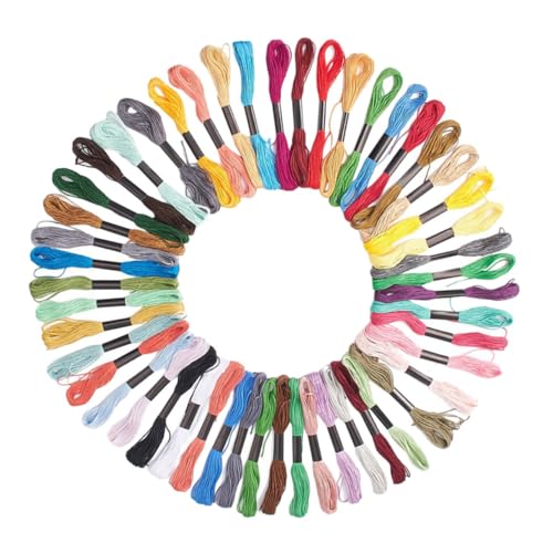 OSALADI 50 Kreuzstichfaden Nähen Stränge Nähgarn Erwachsene Stickfaden DIY Garnstickerei Kreuzstichzubehör Regenbogen-Stickgarn Baumwollstickstätte Stickereien Baumwolle OSALADI 50 Kreuzstichfaden Nähen Stränge Nähgarn Erwachsene Stickfaden DIY Garnstickerei Kreuzstichzubehör Regenbogen-Stickgarn Baumwollstickstätte Stickereien Baumwolle von OSALADI