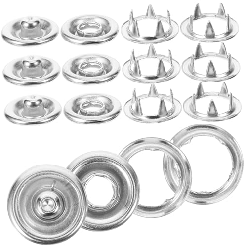 OSALADI 50 Sätze Teiliges Metall Druckknopf Set für DIY Kleidung Taschen Basteln Langlebige Robuste Snaps zum Annähen Einfache Montage Vielseitig Einsetzbar für Nähreparaturen und OSALADI 50 Sätze Teiliges Metall Druckknopf Set für DIY Kleidung Taschen Basteln Langlebige Robuste Snaps zum Annähen Einfache Montage Vielseitig Einsetzbar für Nähreparaturen und von OSALADI