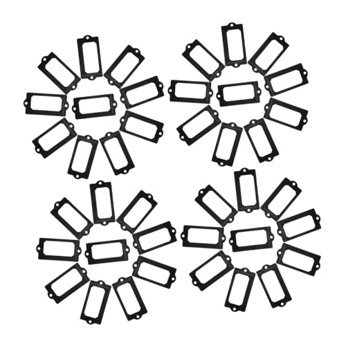 OSALADI 50 Sets Metall Etikettenclip Kartenhalter Für Aktenschubladen Antiker Schubladen Etikettenhalter Aktenkarten Etikettenhalter Antiker Schrank Bibliotheks von OSALADI