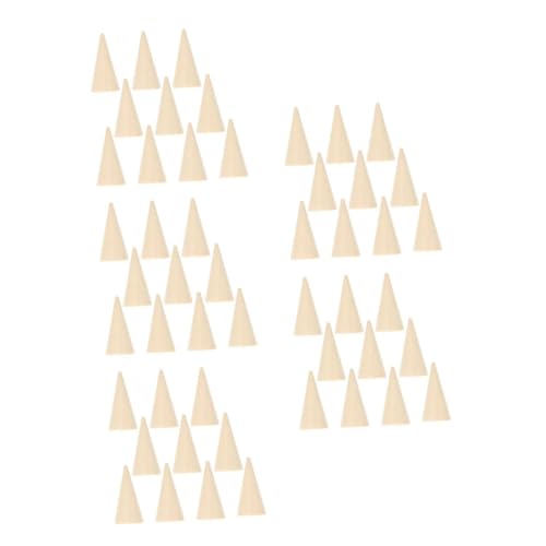 OSALADI 50 Stck Teiliges DIY Holzkegel Unbemalt Naturbelassene für Bastelprojekte Schmuckdisplay Bemalbar für Ringhalter Holzfigur Zubehör Vielseitig zum Dekorieren OSALADI 50 Stck Teiliges DIY Holzkegel Unbemalt Naturbelassene für Bastelprojekte Schmuckdisplay Bemalbar für Ringhalter Holzfigur Zubehör Vielseitig zum Dekorieren von OSALADI